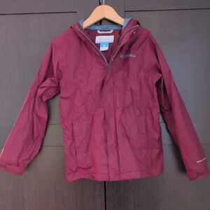 Columbia Kids' Red Rain Jacket (Sz Small)